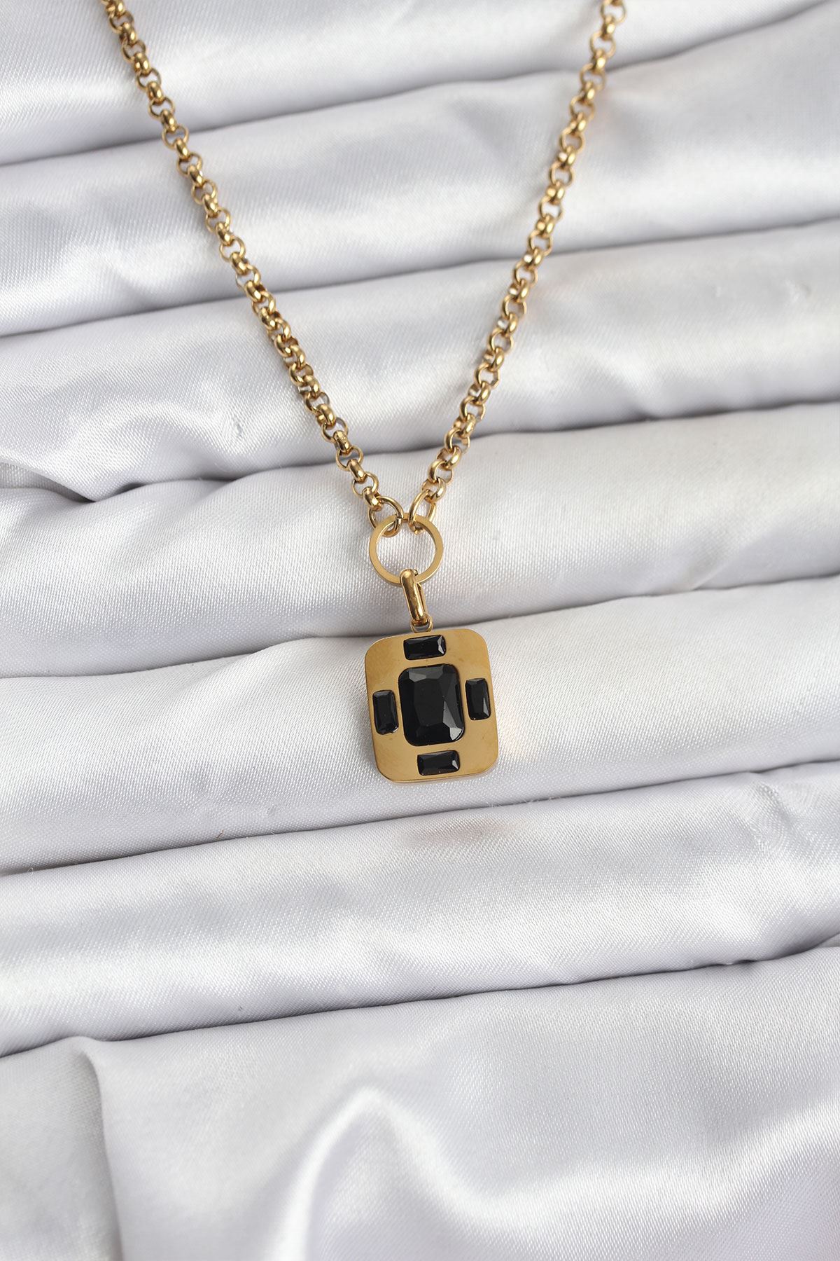 YRTCL 316L Çelik Zincir Gold Renk Vintage Model Kadın Kolye