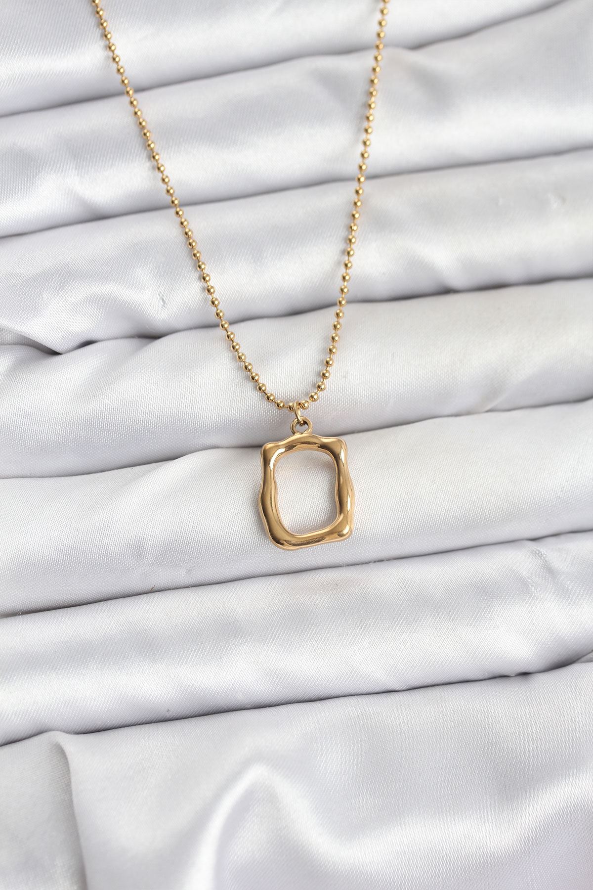 YRTCL 316L Çelik Zincir Gold Renk Model Kadın Kolye