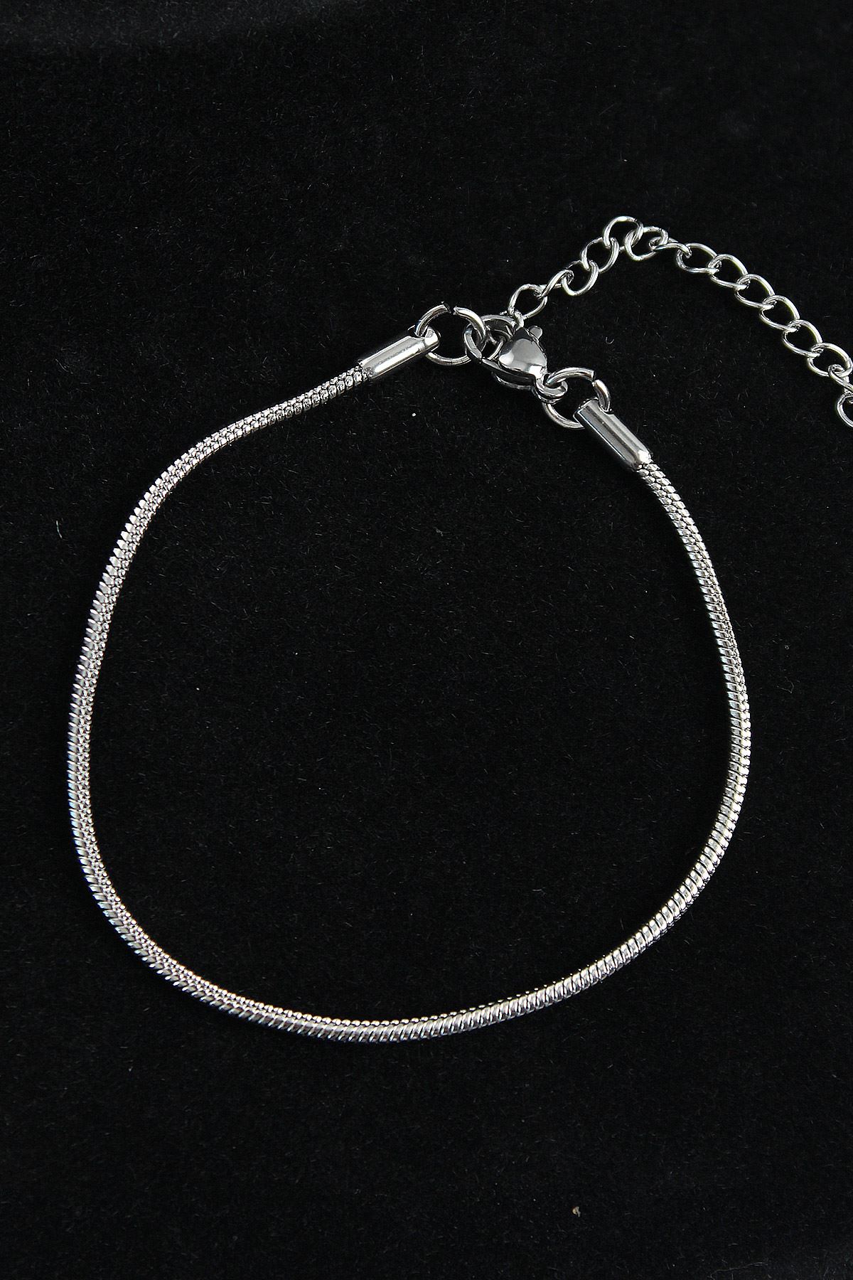 YRTCL 316L Çelik Oval İtalyan Model Gümüş Renk Erkek Bileklik