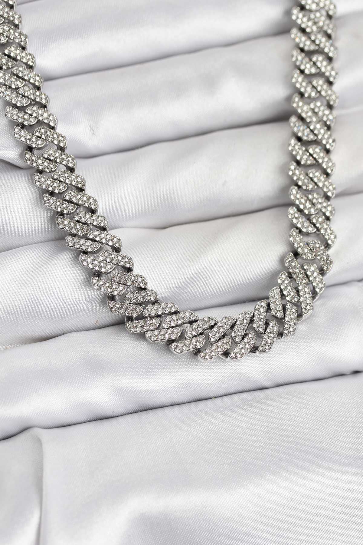 YRTCL Pirinç Cuba Chain Gurmet Model Kolye