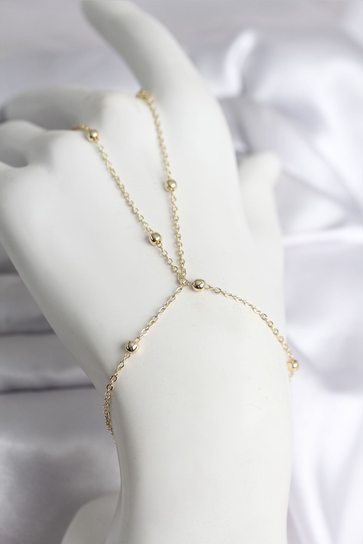 YRTCL 316L Çelik Gold Renk Topçuk Zincir Model Kadın Şahmeran