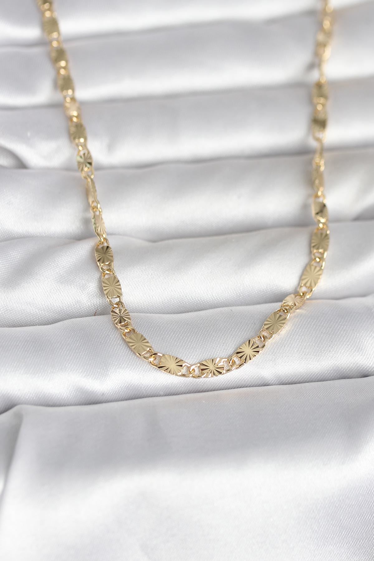 YRTCL CM 14K Gold Renk Lazer Model 45 cm Kadın Kolye