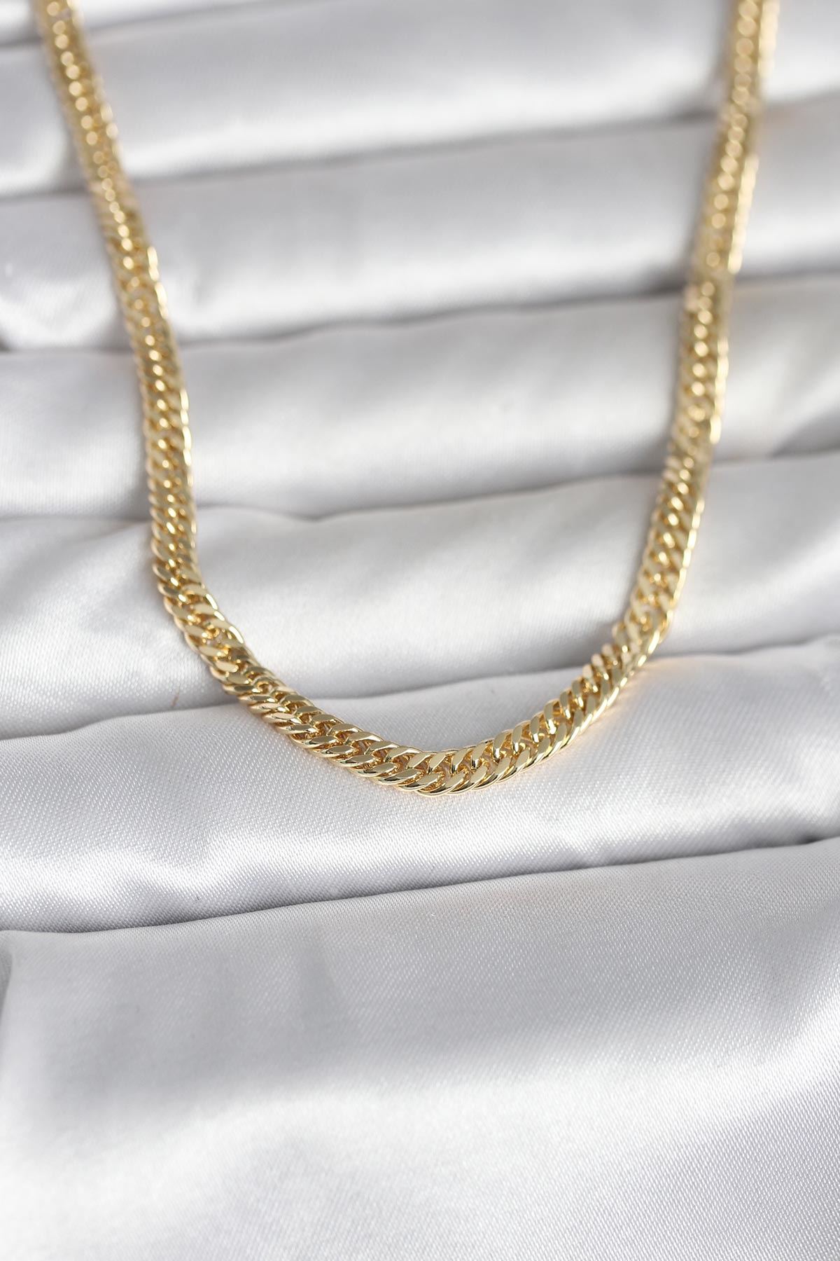 YRTCL CM 14K Gold Renk Zincir Model 45 cm Kadın Kolye