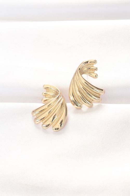 YRTCL Pirinç Gold Renk Küpe