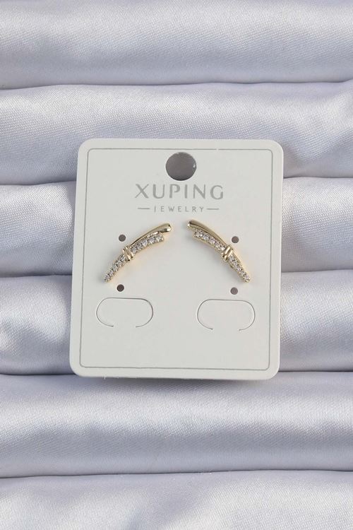 YRTCL Xuping Gold Renk Zirkon Taşlı Küpe