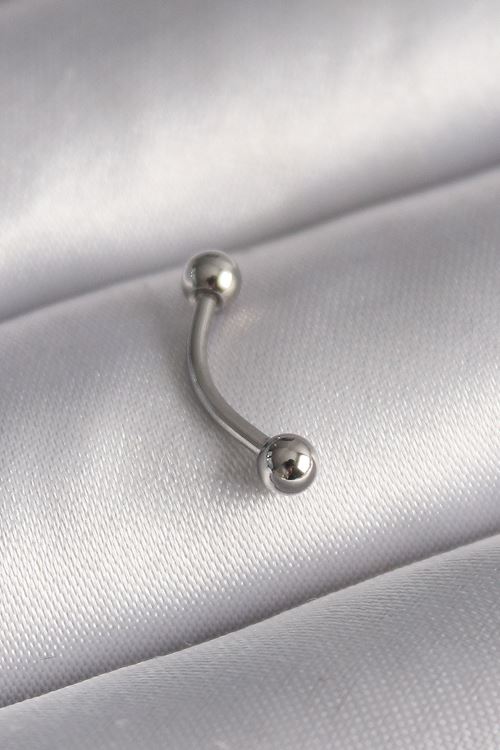 YRTCL 316L Çelik Gümüş Renk Topçuk Model Piercing