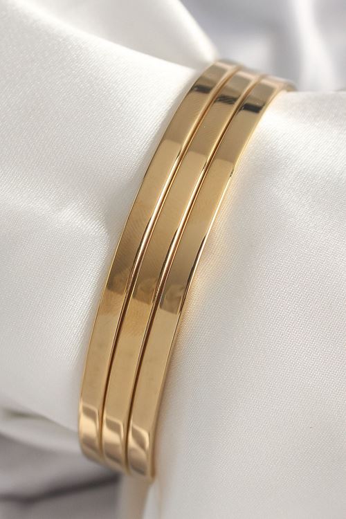 YRTCL 316L Çelik Gold Renk Ajda Model Kadın Bileklik