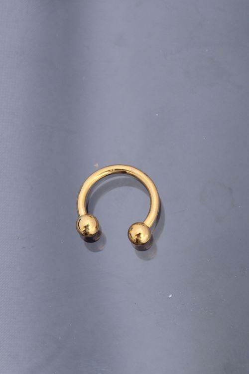 YRTCL Gold Renkli Yarım Halka 316L Cerrahi Çelik Piercing