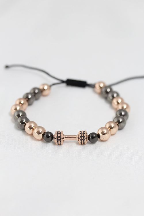 YRTCL Silver Rose Renk Çelik Zirkon Objeli Asansörlü Bileklik