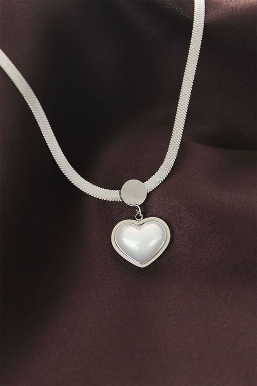 YRTCL 316L Çelik İtalyan Zincir Kalp Kolye