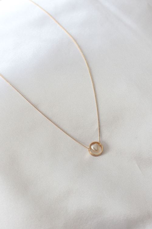 YRTCL Gold Renk Minimal Kalp Figür Kadın Kolye