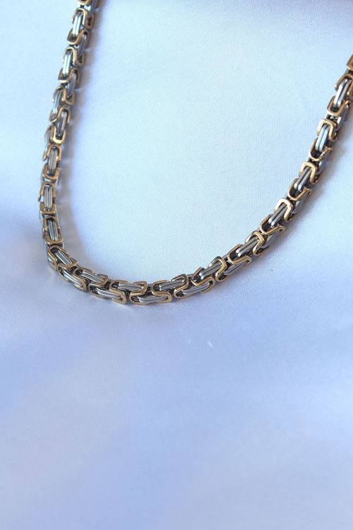 YRTCL 316L Çelik Mix Renk Kral Zincir Model Erkek Kolye