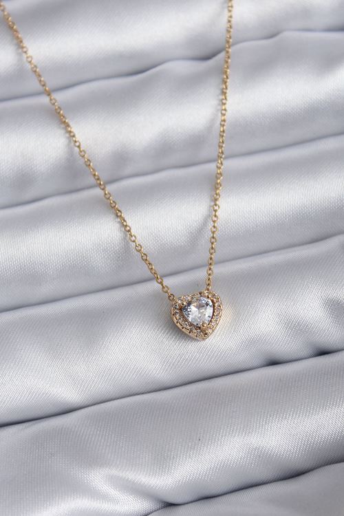 YRTCL 316L Çelik Zincir Gold Renk Charm Kadın Kolye