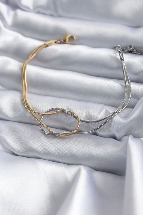 YRTCL 316L Çelik Mix Renk Düğüm Model Kadın Bileklik