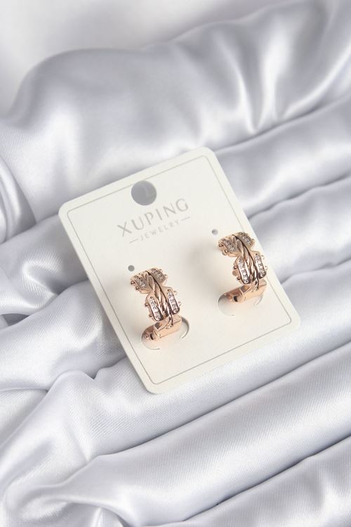 YRTCL Xuping Model Zirkon Taşlı Halka Kadın Küpe