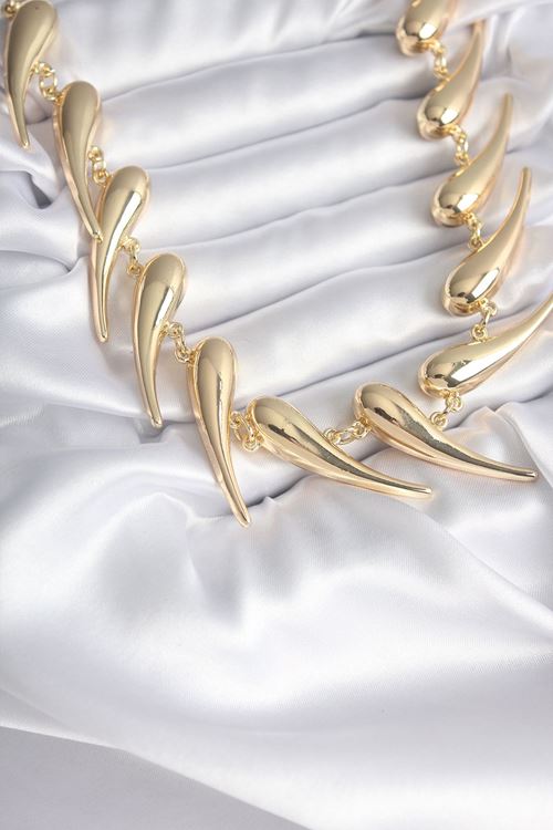 YRTCL VIP Seri Özel Tasarım Gold Renk Kadın Kolye