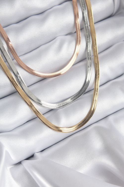 YRTCL 316L Çelik Mix Renk İtalyan Zincir Model Kadın Kolye