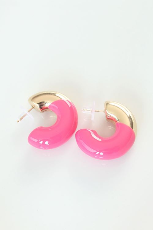 YRTCL CCB Pembe Gold Çift Renk Küpe