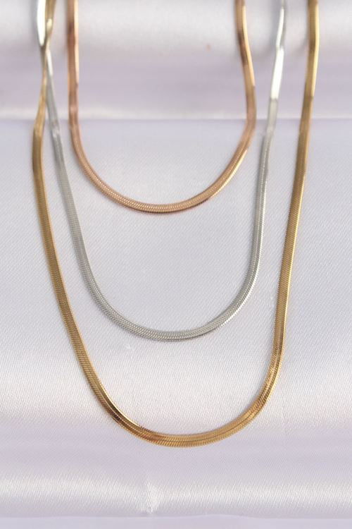 YRTCL 316L Çelik 3 Renkli İtalyan Zincir Çoklu Kolye