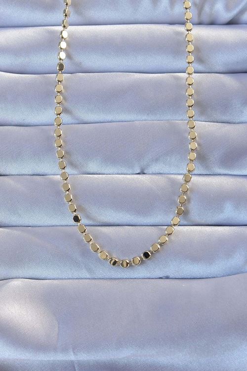 YRTCL Pirinç Gold Renk Parçalı Ezme Kolye