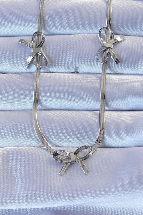 YRTCL 316L Çelik Gümüş Renk İtalyan Zincirli Fiyonk Kolye