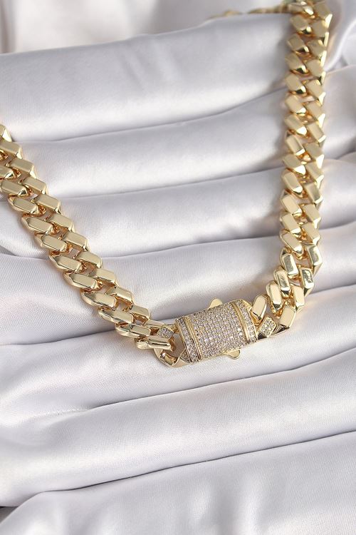 YRTCL Pirinç Gold Renk VIP Exclusive Seri Gurmet Model Kadın Kolye