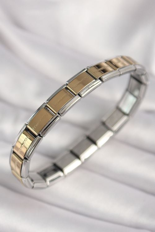 YRTCL 316L Çelik Mix Renk Yazılı Nomination Model Kadın Bileklik