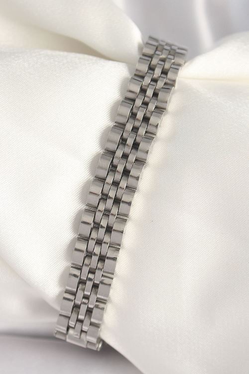 YRTCL 316L Çelik Gümüş Renk Zincir Model Erkek Bileklik