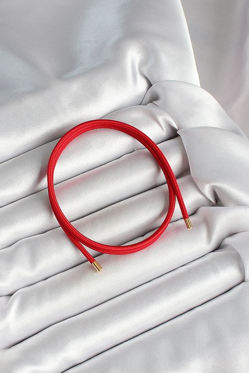 YRTCL Mıknatıslı  Koyu Kırmızı Renk Sarmal Kadın Bileklik