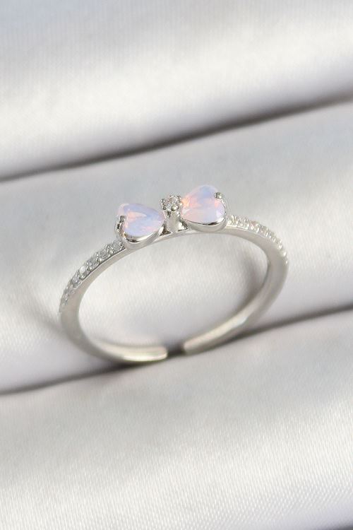 YRTCL Pirinç Fiyonk Figürlü Zirkon Taşlı Gold Renk Ayarlanabilir Kadın Yüzük