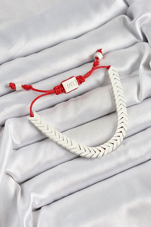 YRTCL Pirinç Asansörlü Beyaz Juju Kadın Bileklik