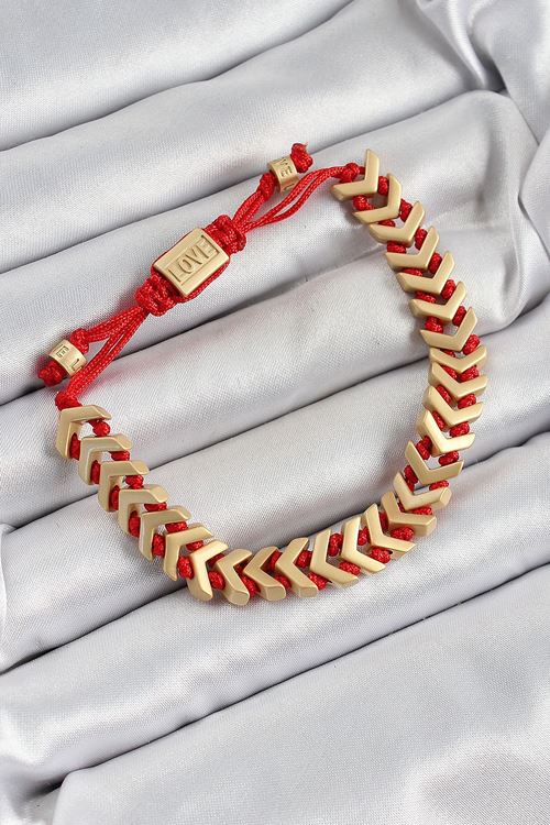 YRTCL Pirinç Asansörlü Gold Renk Juju Kadın Bileklik