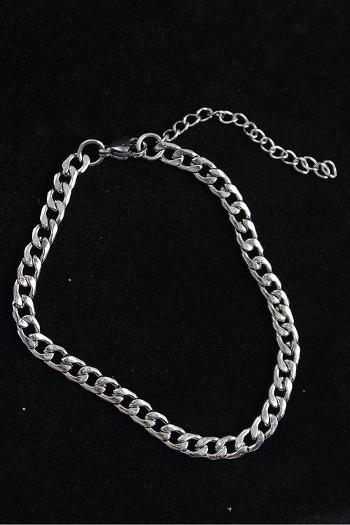 YRTCL 316L Çelik Klasik Model Gümüş Renk Erkek Bileklik