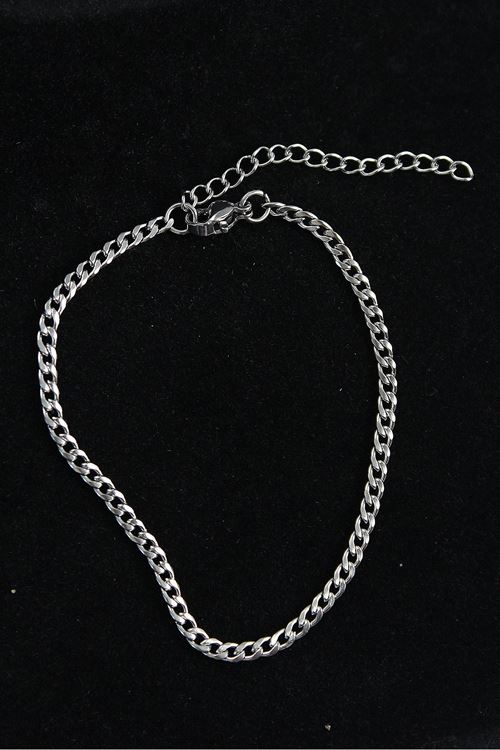 YRTCL 316L Çelik İnce Klasik Model Gümüş Renk Erkek Bileklik