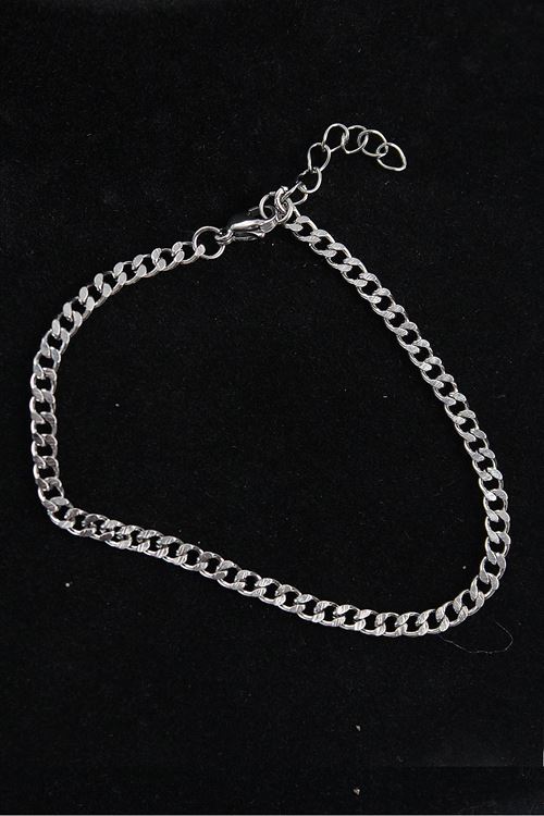 YRTCL 316L Çelik İnce Klasik Model Gümüş Renk Erkek Bileklik