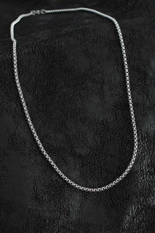 YRTCL 316L Çelik Örme Zincir Model Gümüş Renk Erkek Kolye