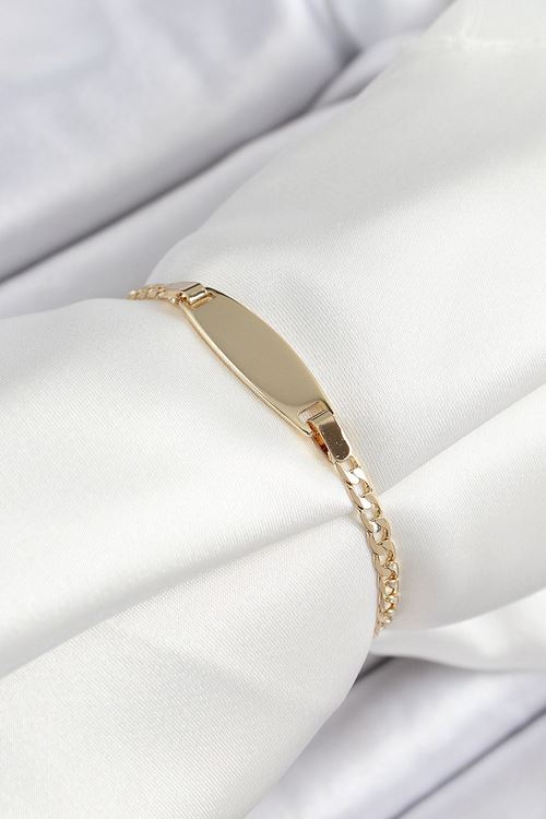 YRTCL Pirinç Oval Model Gold Renk Xuping Bebek Künyesi