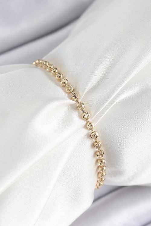 YRTCL Xuping Pirinç Dorika Model Gold Renk Kadın Bileklik