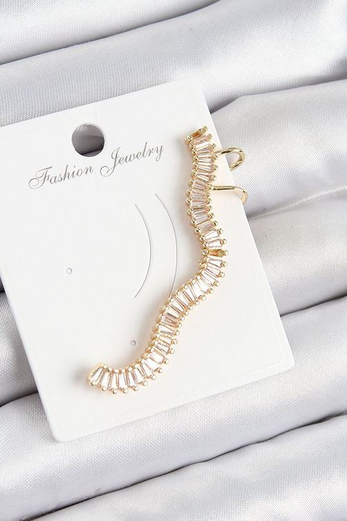 YRTCL Pirinç Su Yolu Model Gold Renk Sağ Kıkırdak Küpe