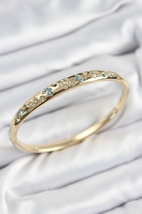 YRTCL Pirinç Zirkon Taşlı Kelebek Model Gold Renk Kadın Kelepçe