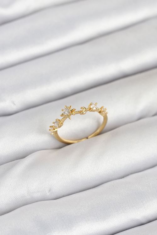 YRTCL Pirinç Gold Renk Manifest Kadın Yüzük