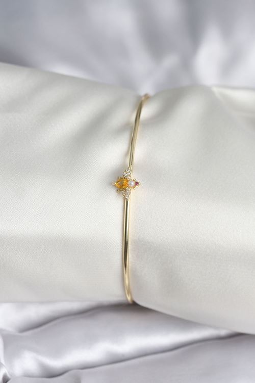 YRTCL Sinek Figürlü Gold Renk Pirinç Kadın Bileklik