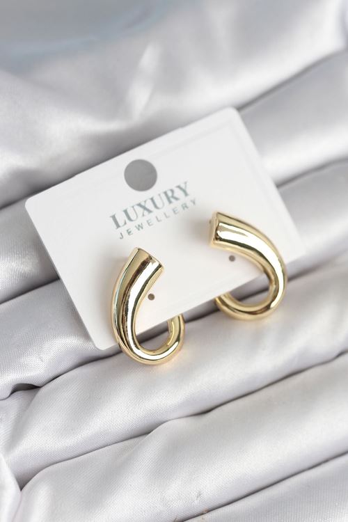 YRTCL Vintage Model Gold Renk Kadın Küpe