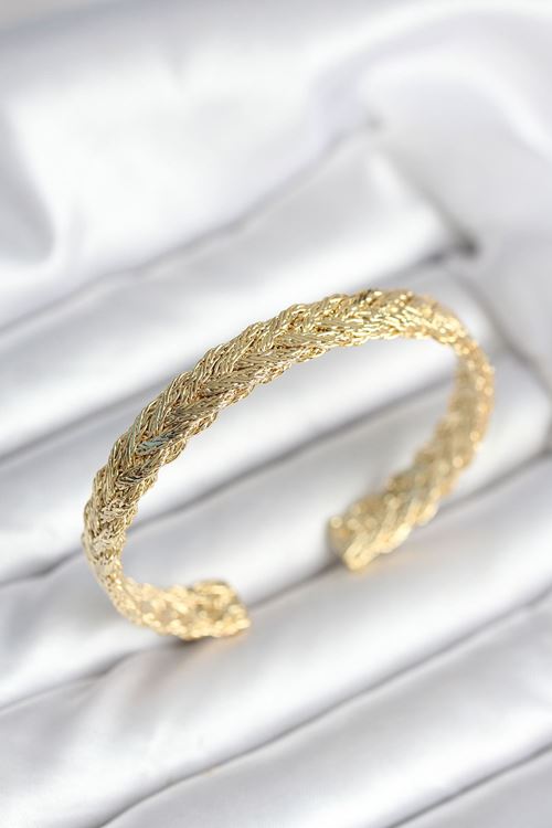 YRTCL Ezme Zincir Model Gold Renk Kadın Bileklik