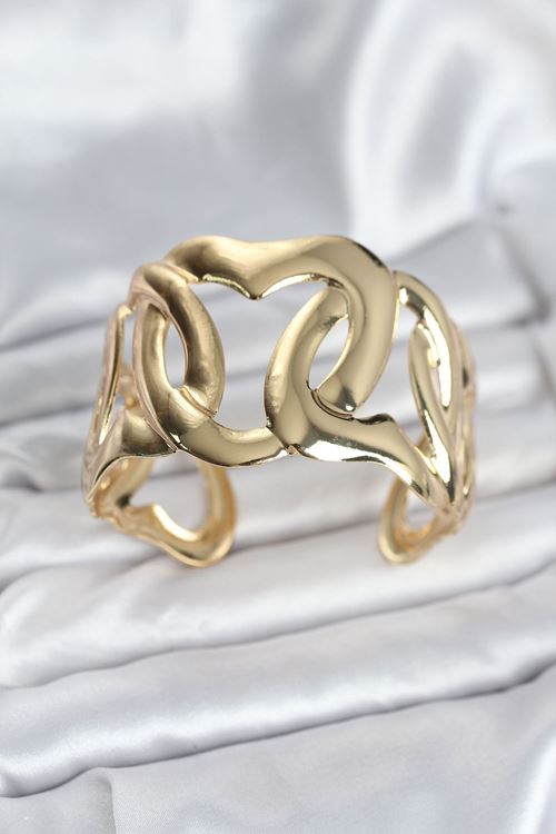 YRTCL Pirinç Gold Renk Vintage Kadın Bileklik