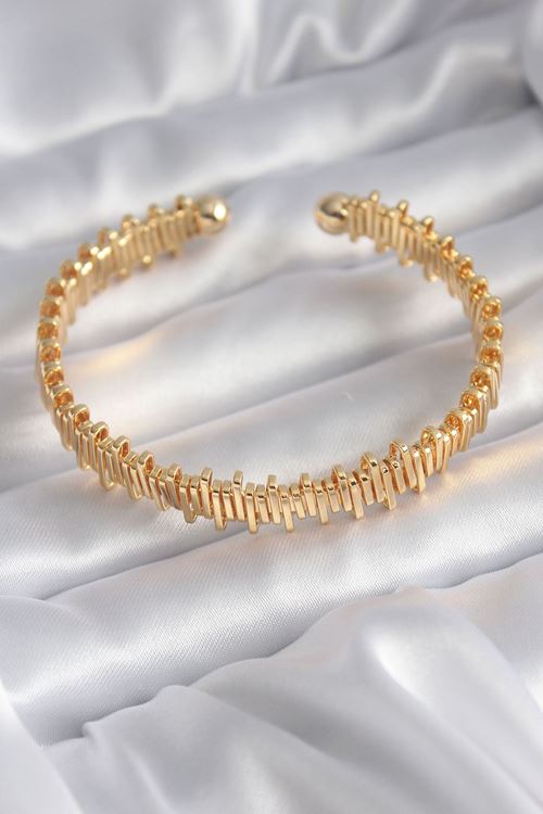 YRTCL 316L Çelik Gold Renk Dorika Model Kadın Bileklik