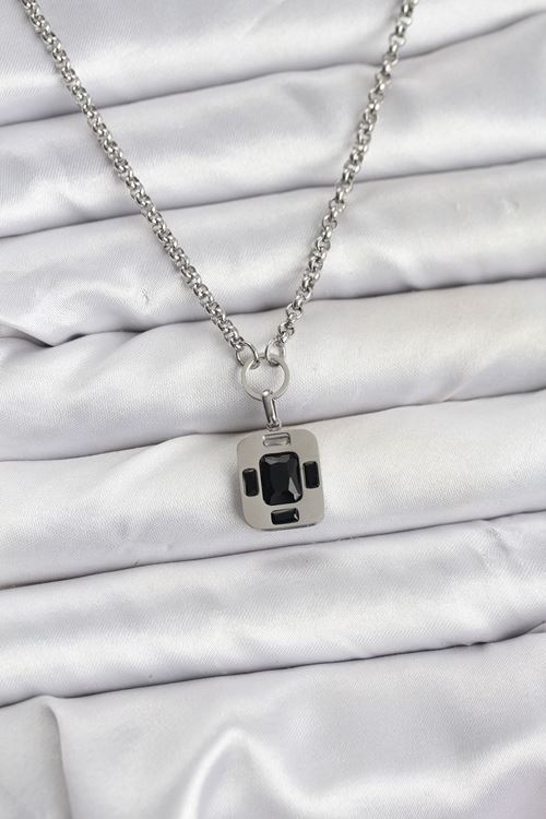 YRTCL 316L Çelik Zincir Gümüş Renk Vintage Model Kadın Kolye