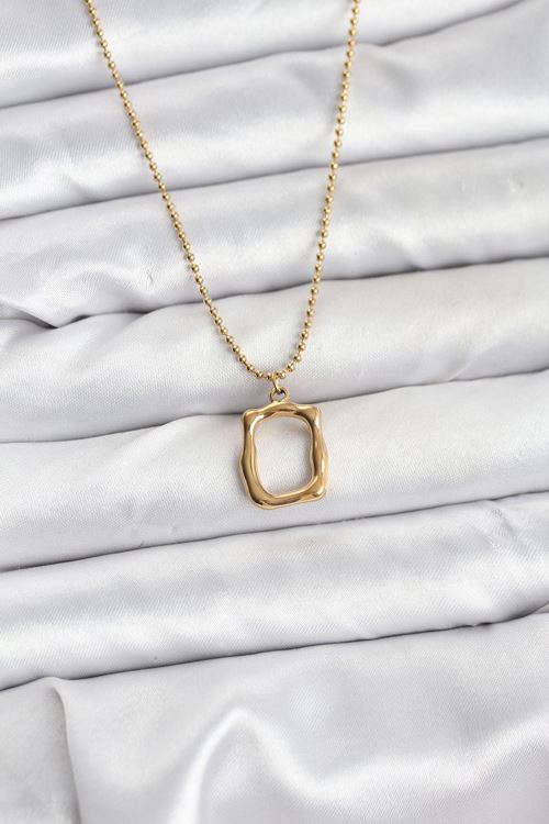 YRTCL 316L Çelik Zincir Gold Renk Model Kadın Kolye