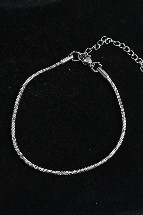 YRTCL 316L Çelik Oval İtalyan Model Gümüş Renk Erkek Bileklik