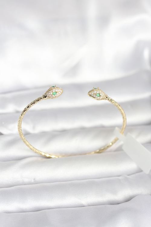 YRTCL Pirinç Gold Renk Yılan Model Bileklik